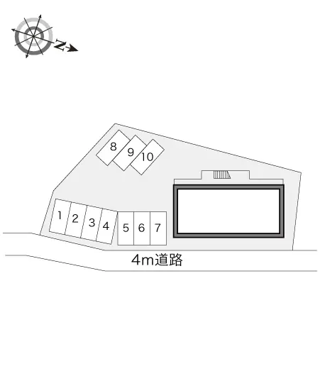 ★手数料０円★蒲郡市大塚町蔵屋敷　月極駐車場（LP）